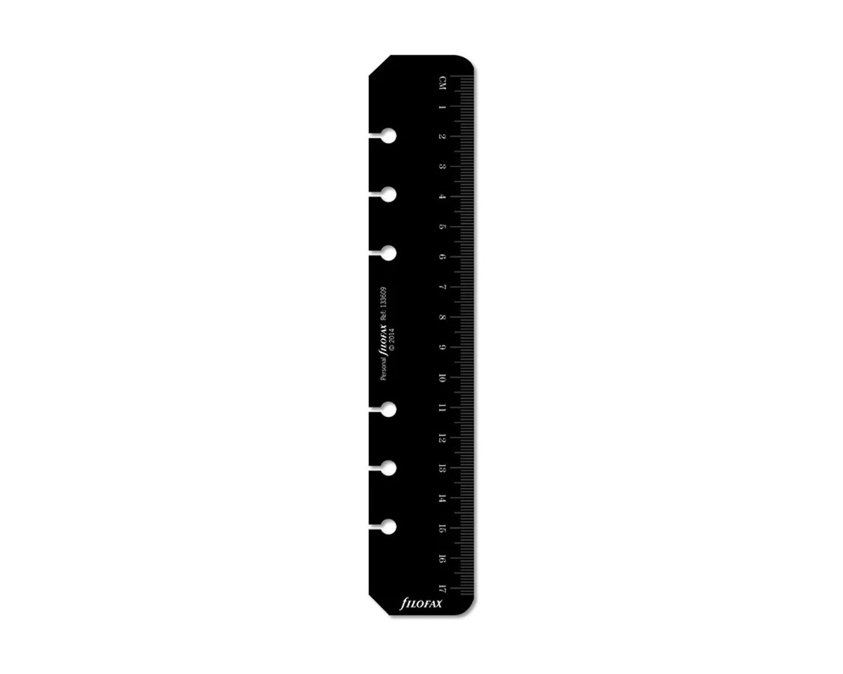 Filofax Personal Black Ruler Page Marker