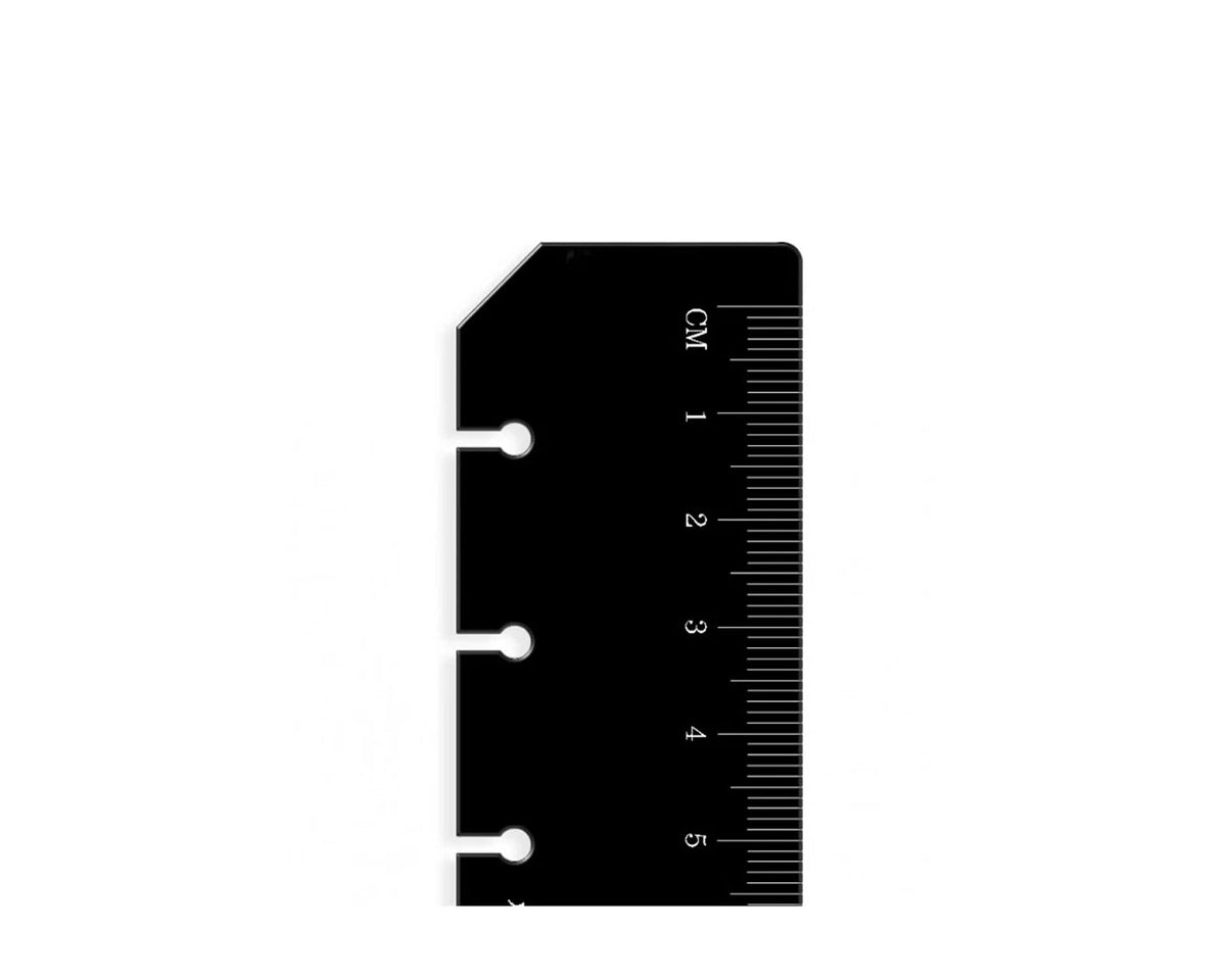 Filofax Personal Black Ruler Page Marker