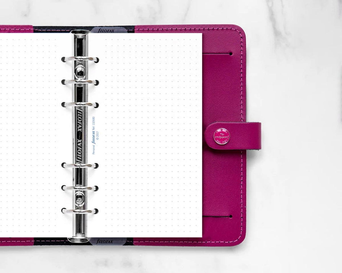 Filofax Personal Dotted White Journal Refill - 30 Sheets