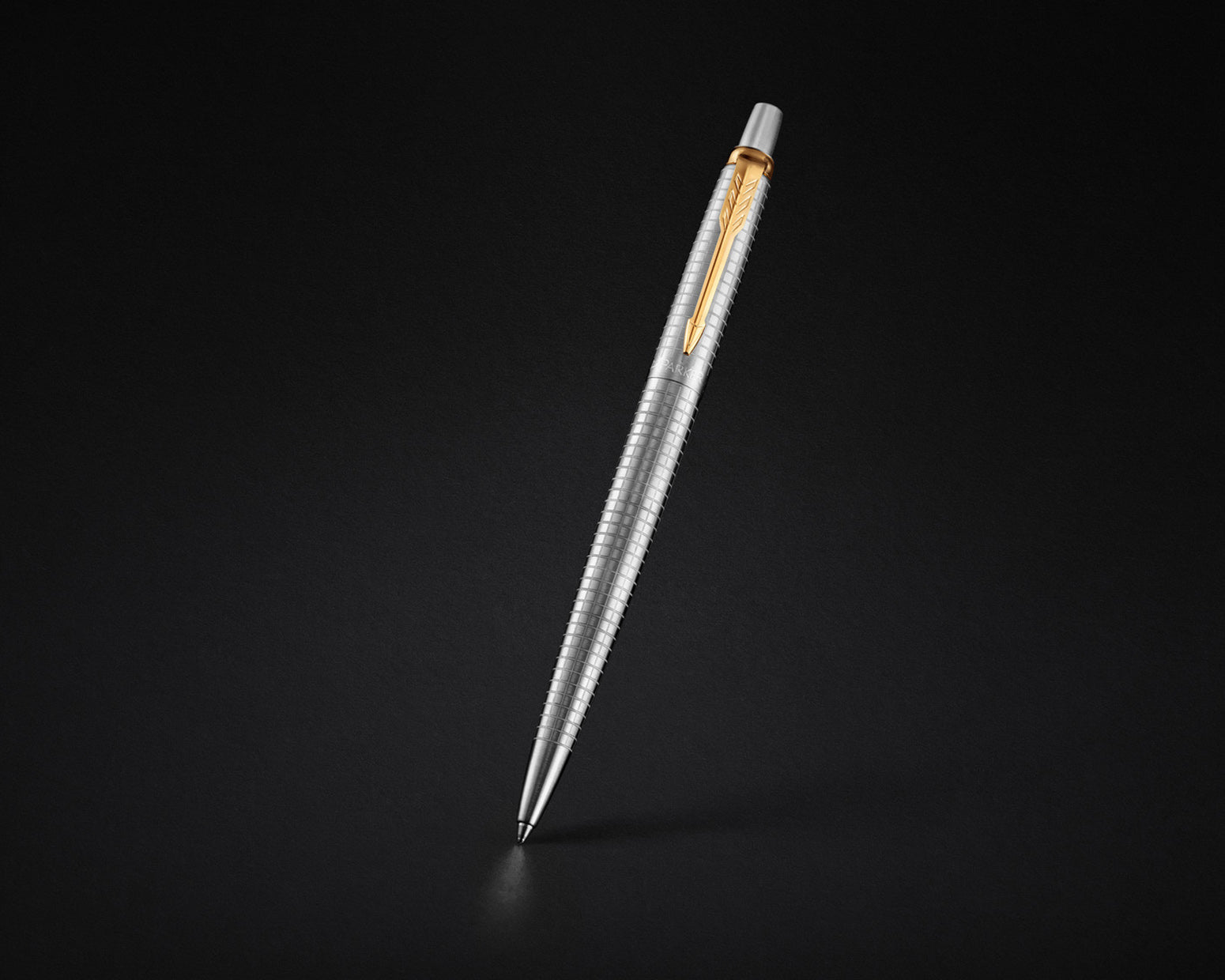 Parker 70th Anniversary Jotter Ballpoint Pen - Stainless Steel with Gold Trim