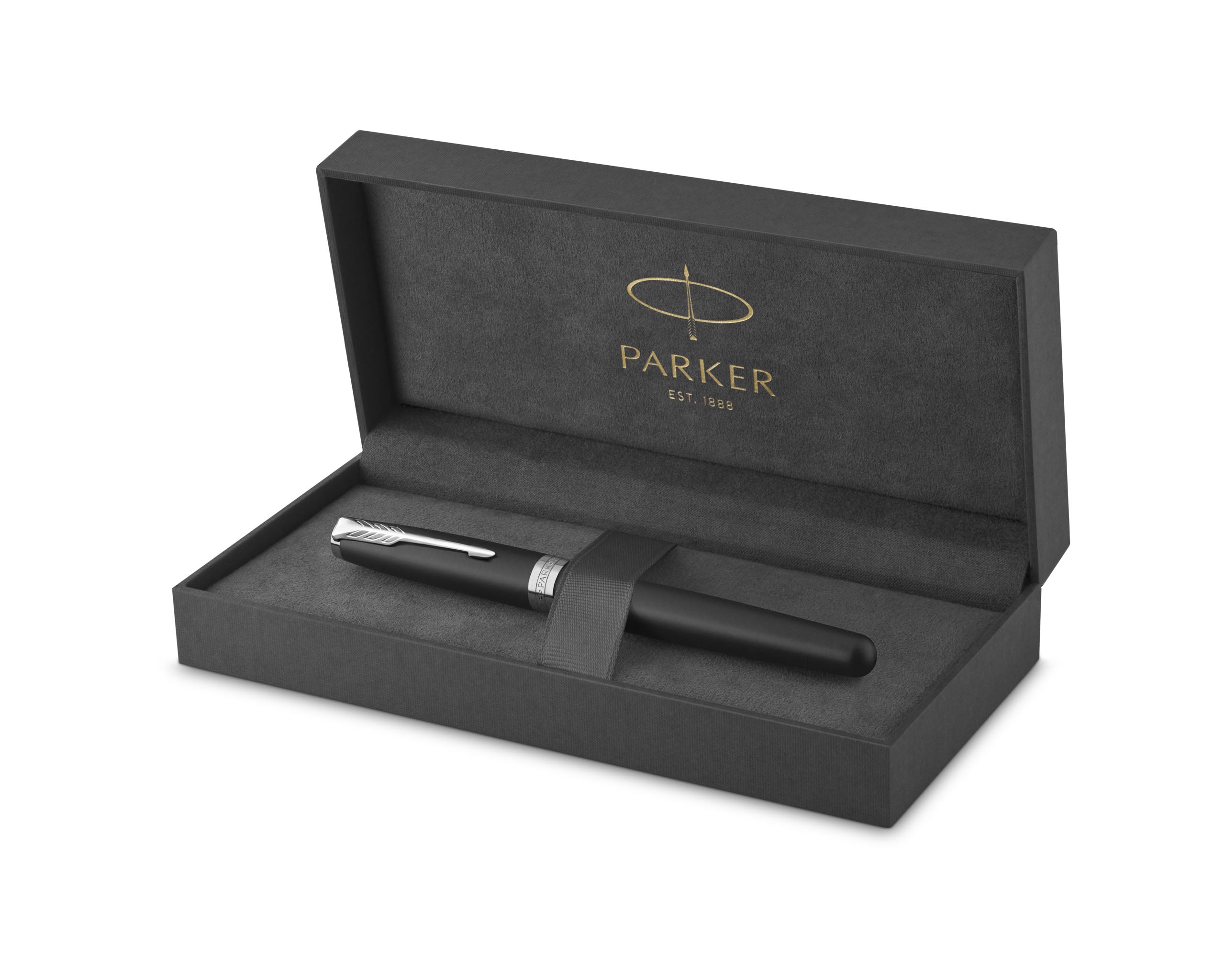 Parker Sonnet Matte Black Fountain Pen with Chrome Trim