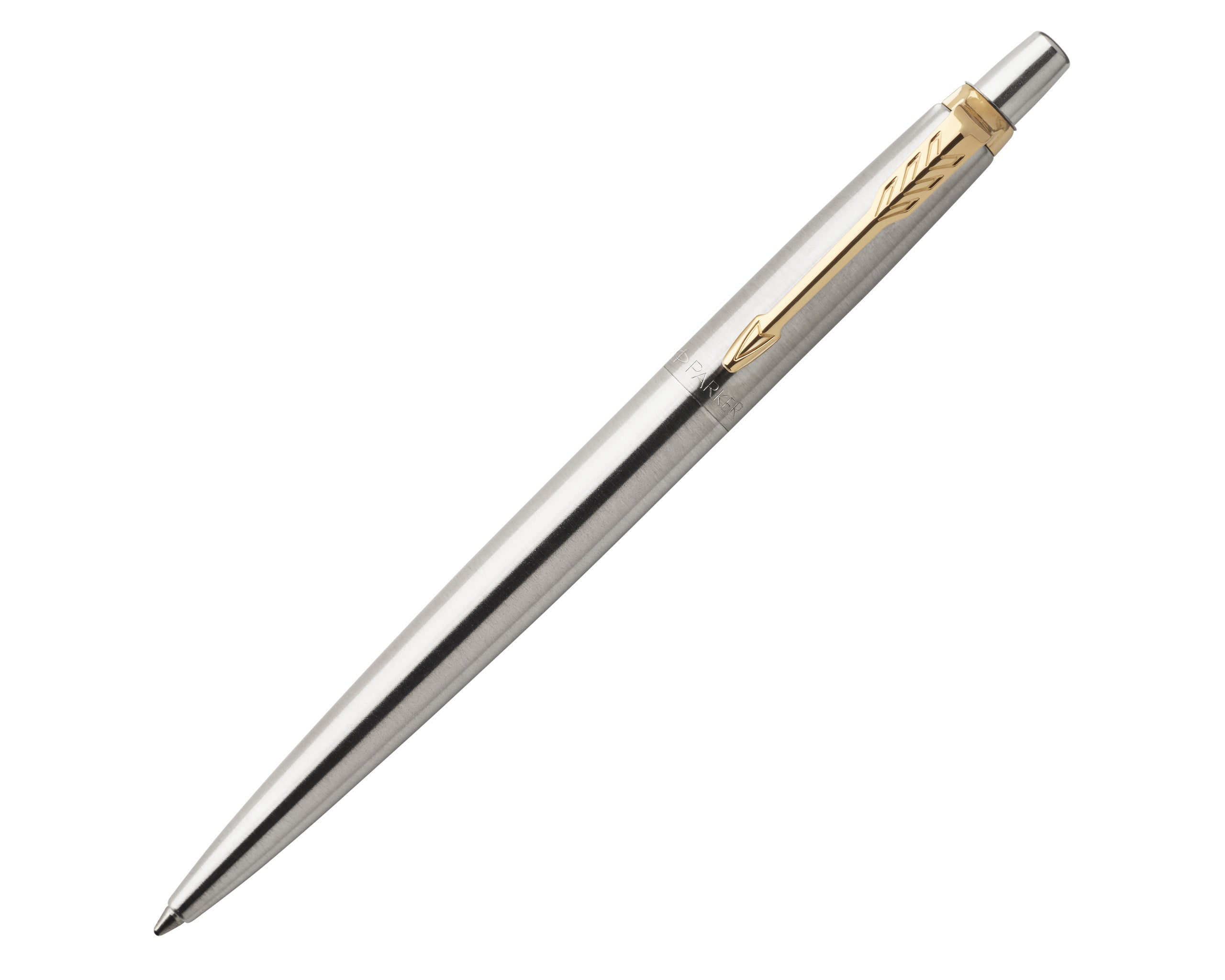 Parker Jotter Ballpoint Pen - Stainless with Gold Trim