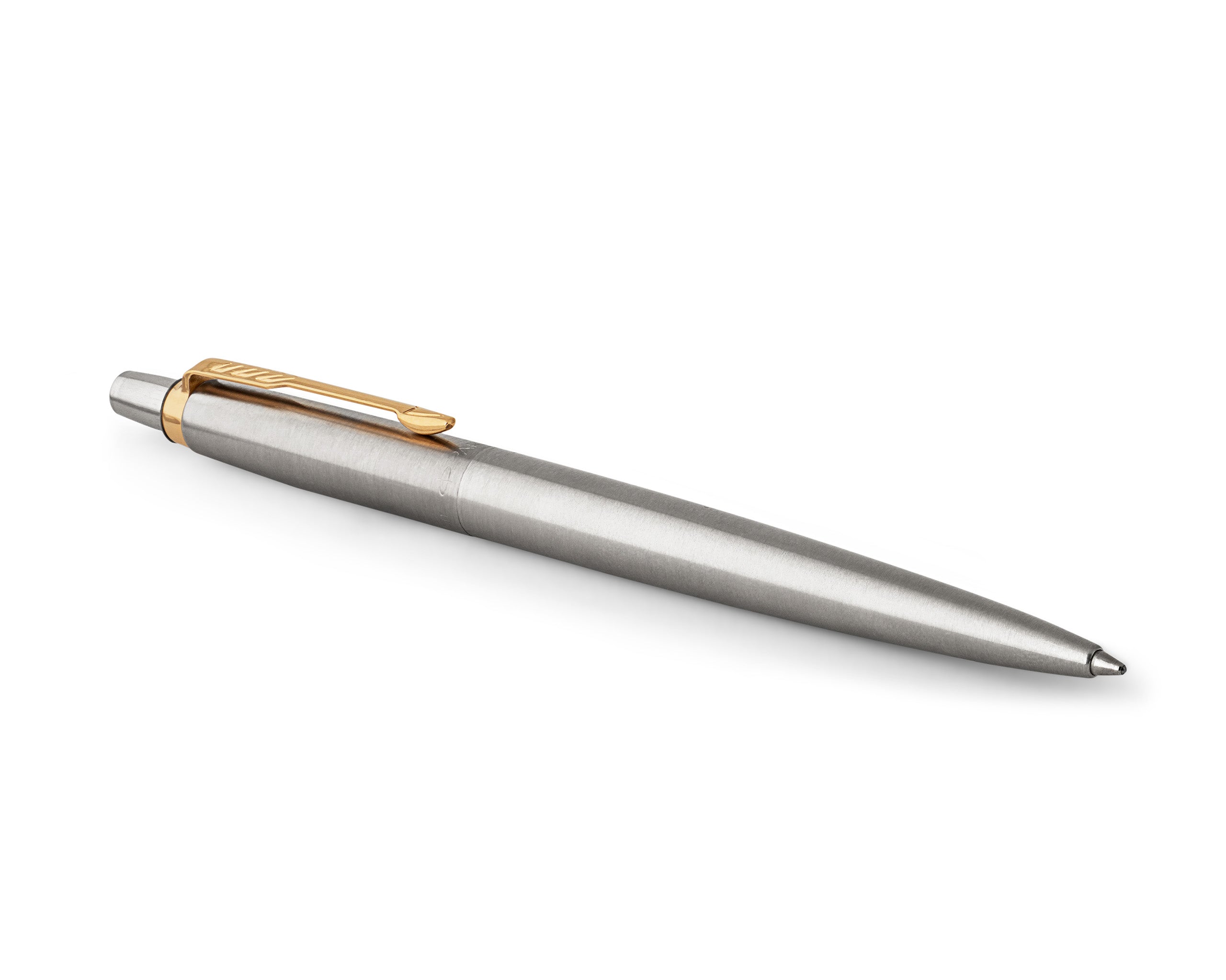 Parker Jotter Ballpoint Pen - Stainless with Gold Trim