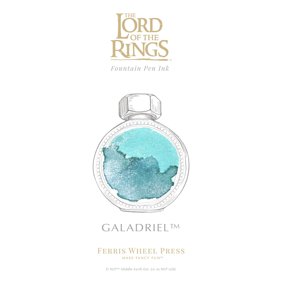 Ferris Wheel Press x The Lord of the Rings Bijou Fountain Pen Set with Ink - Galadriel
