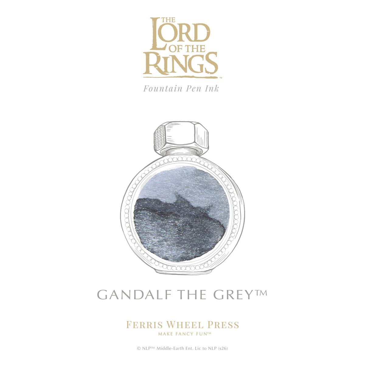 Ferris Wheel Press x The Lord of the Rings 38ml Bottled Ink - Nazgûl Signature Ink