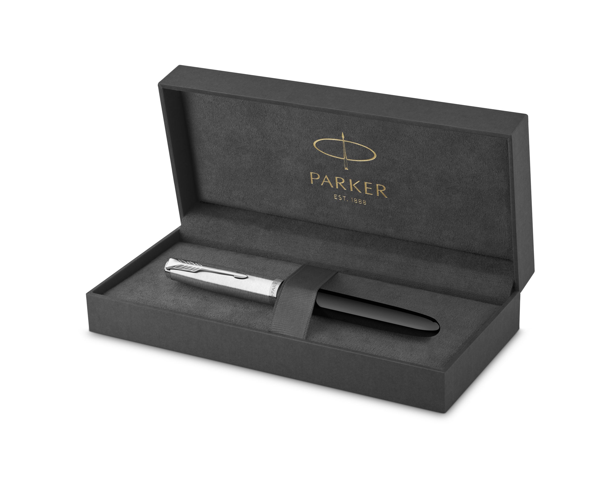 Parker 51 Fountain Pen - Black with Chrome Trim