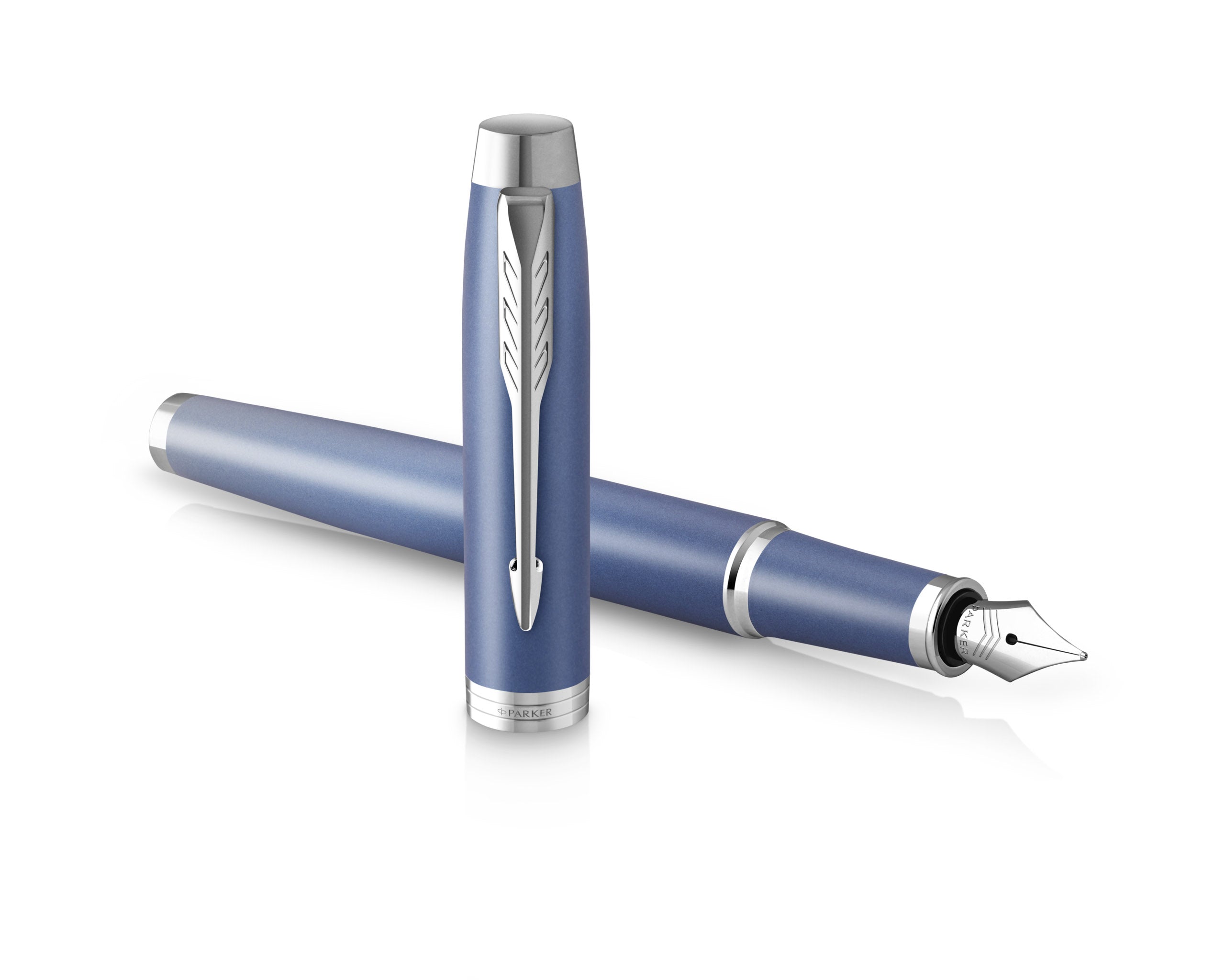 Parker IM Writing Rituals Fountain Pen - Blue with Chrome Trim