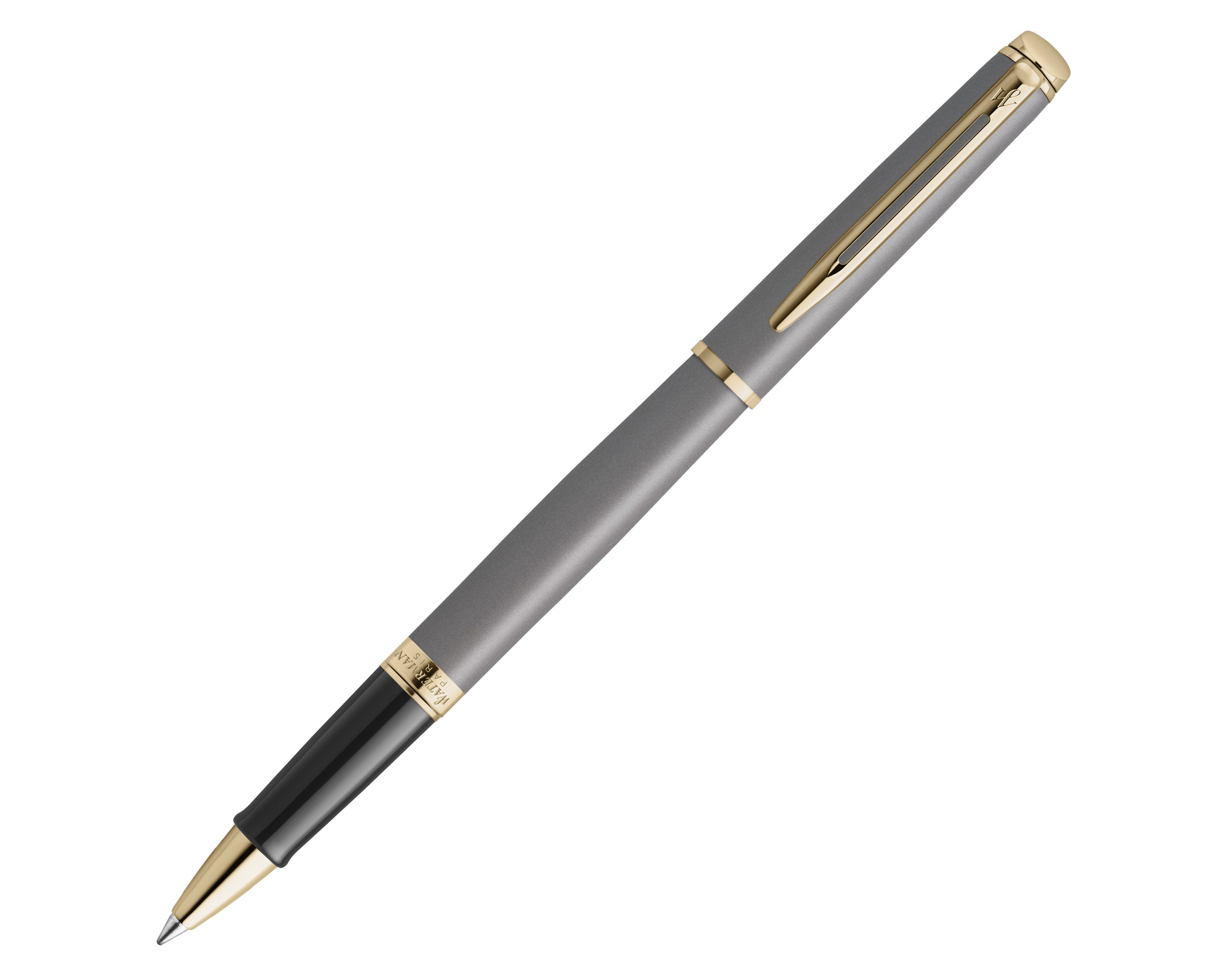 Waterman Hemisphere Metallic Stone Grey Rollerball Pen with Gold Trim