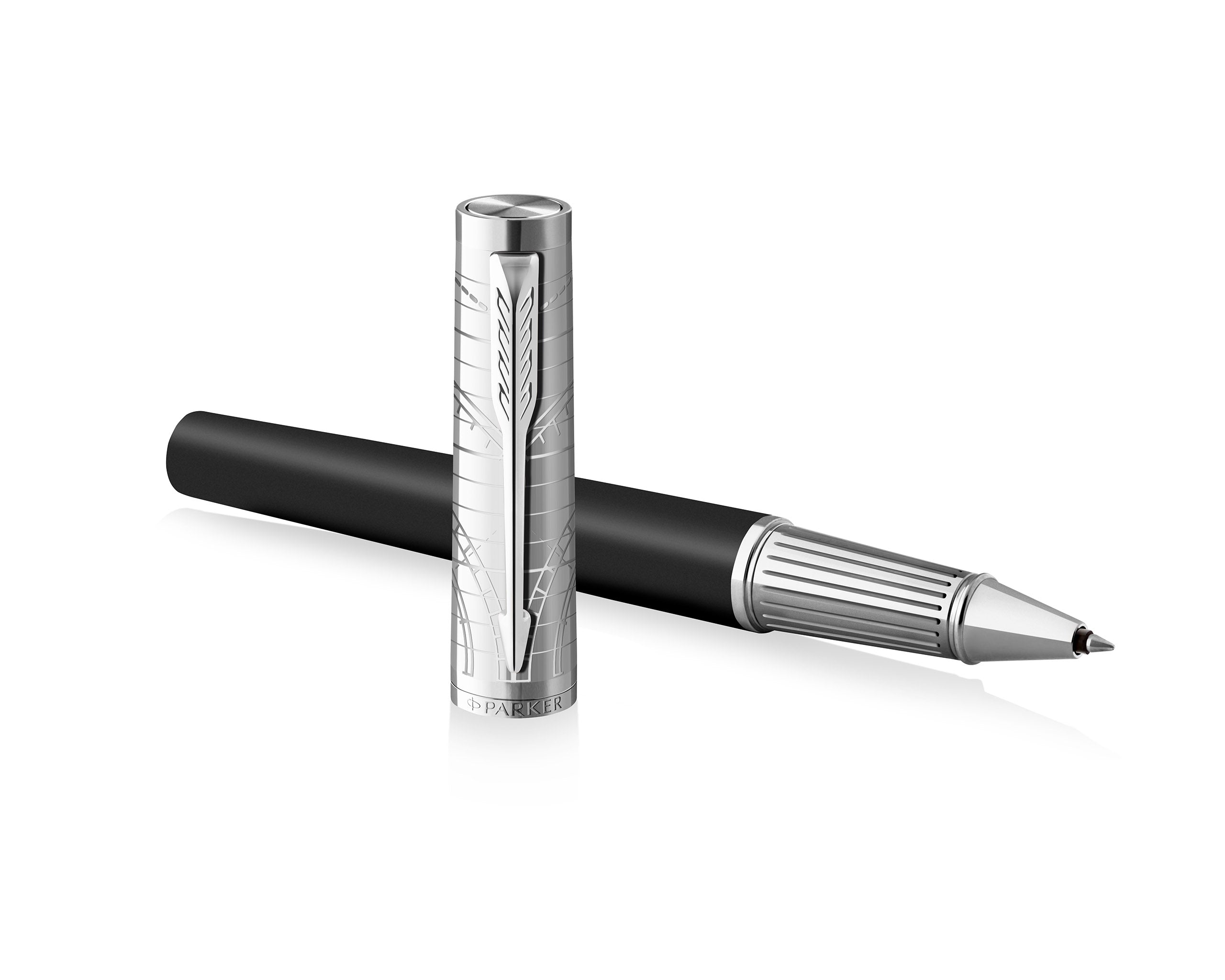 Parker Ingenuity Legacy of Flight Rollerball Pen with Chrome Trim