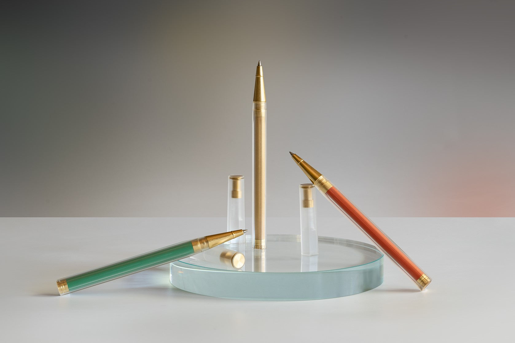 YStudio Glamour Evolve - Elemental Rollerball Pen Series - Clear Orange