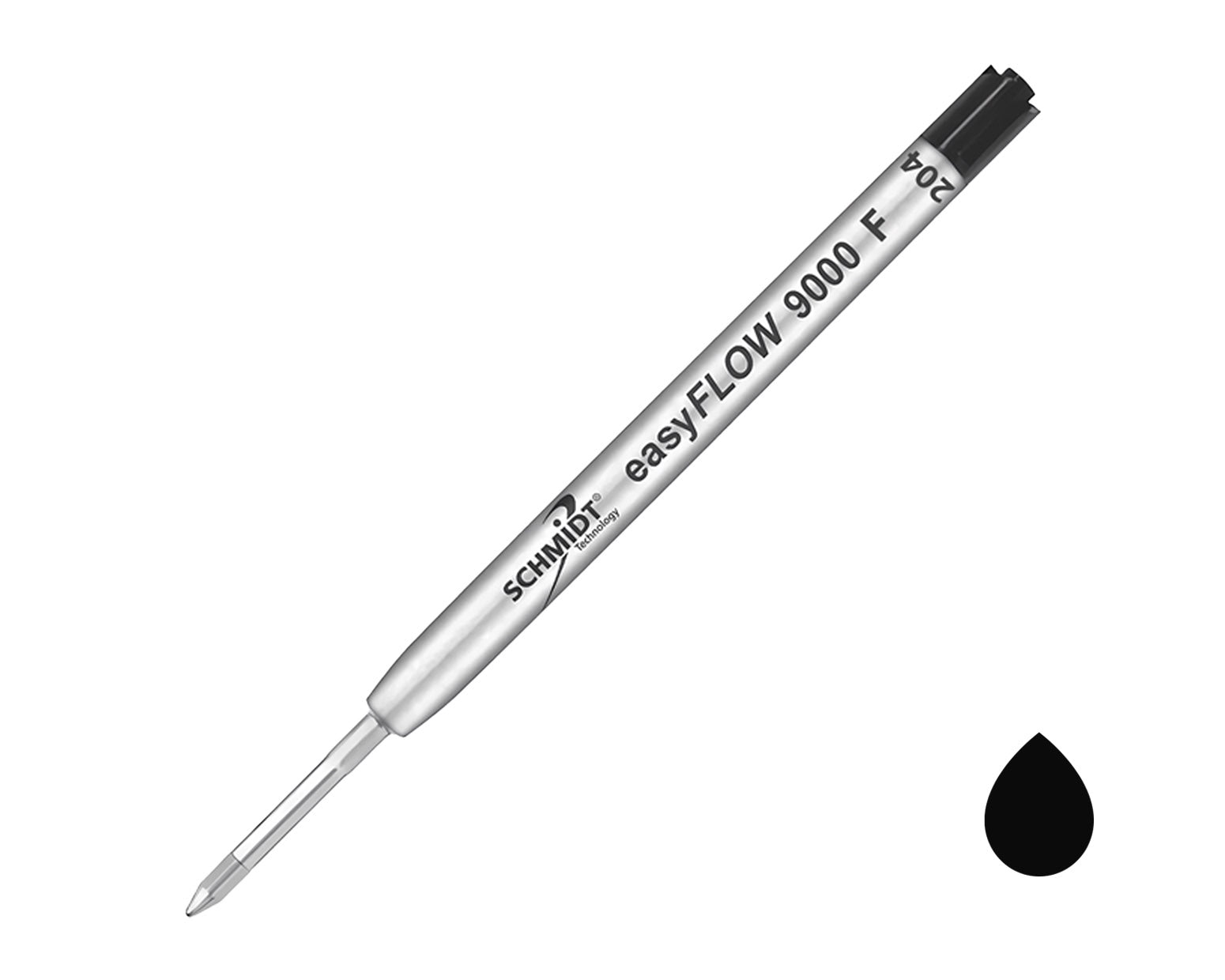 Schmidt Easy Flow 9000 Ballpoint Refill 2 Pack - Black Fine