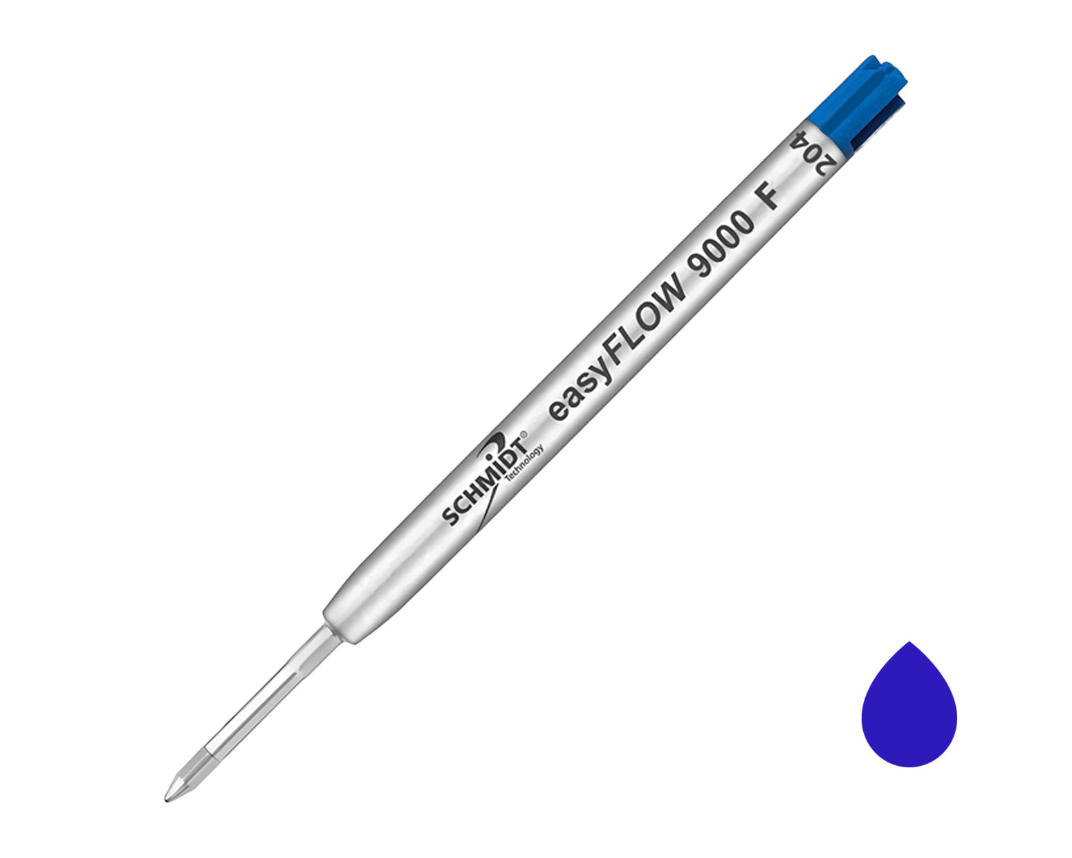 Schmidt Easy Flow 9000 Ballpoint Refill 2 Pack - Blue Fine