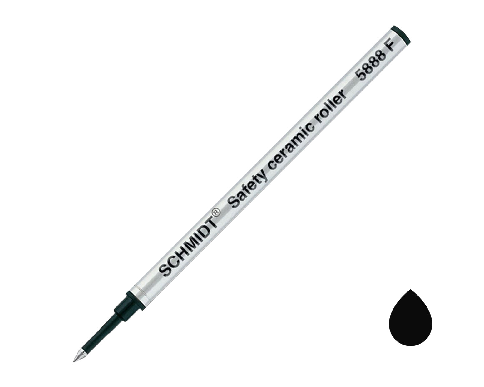 Schmidt Standard Rollerball Pen Refill 2 Pack - Black Fine