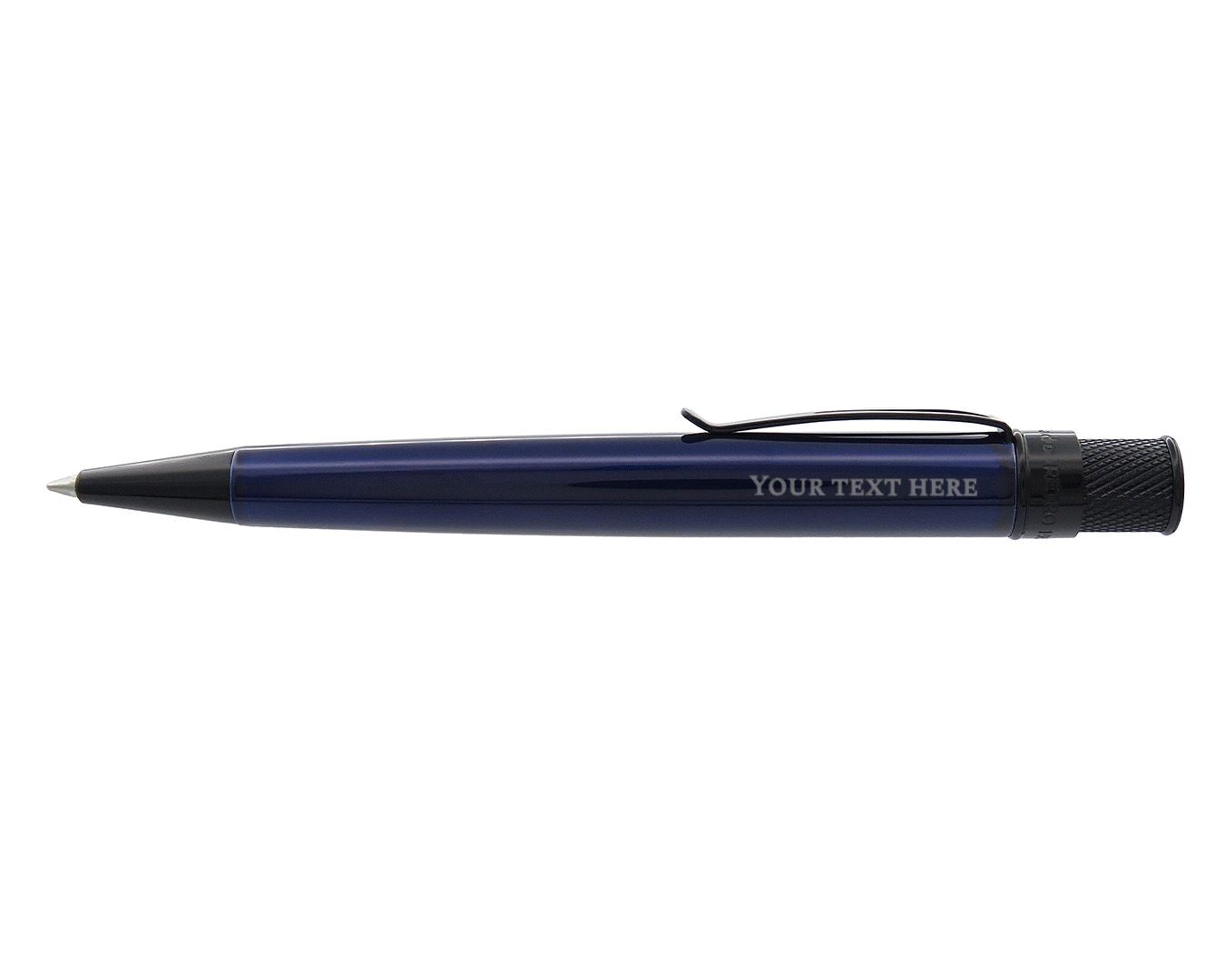 Retro51 Tornado™ Stealth Blue Black Rollerball Pen