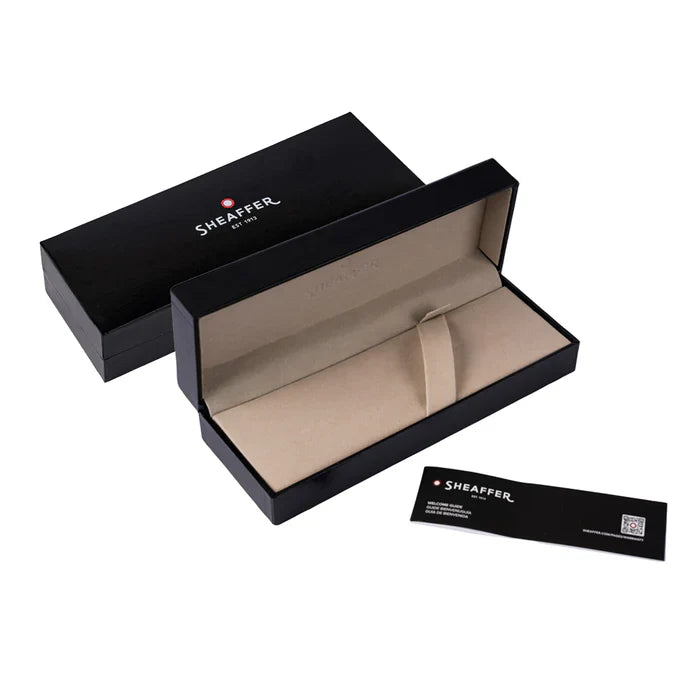 Sheaffer 100 Glossy Coffee Brown Ballpoint Pen With PVD Gold-Tone Trim