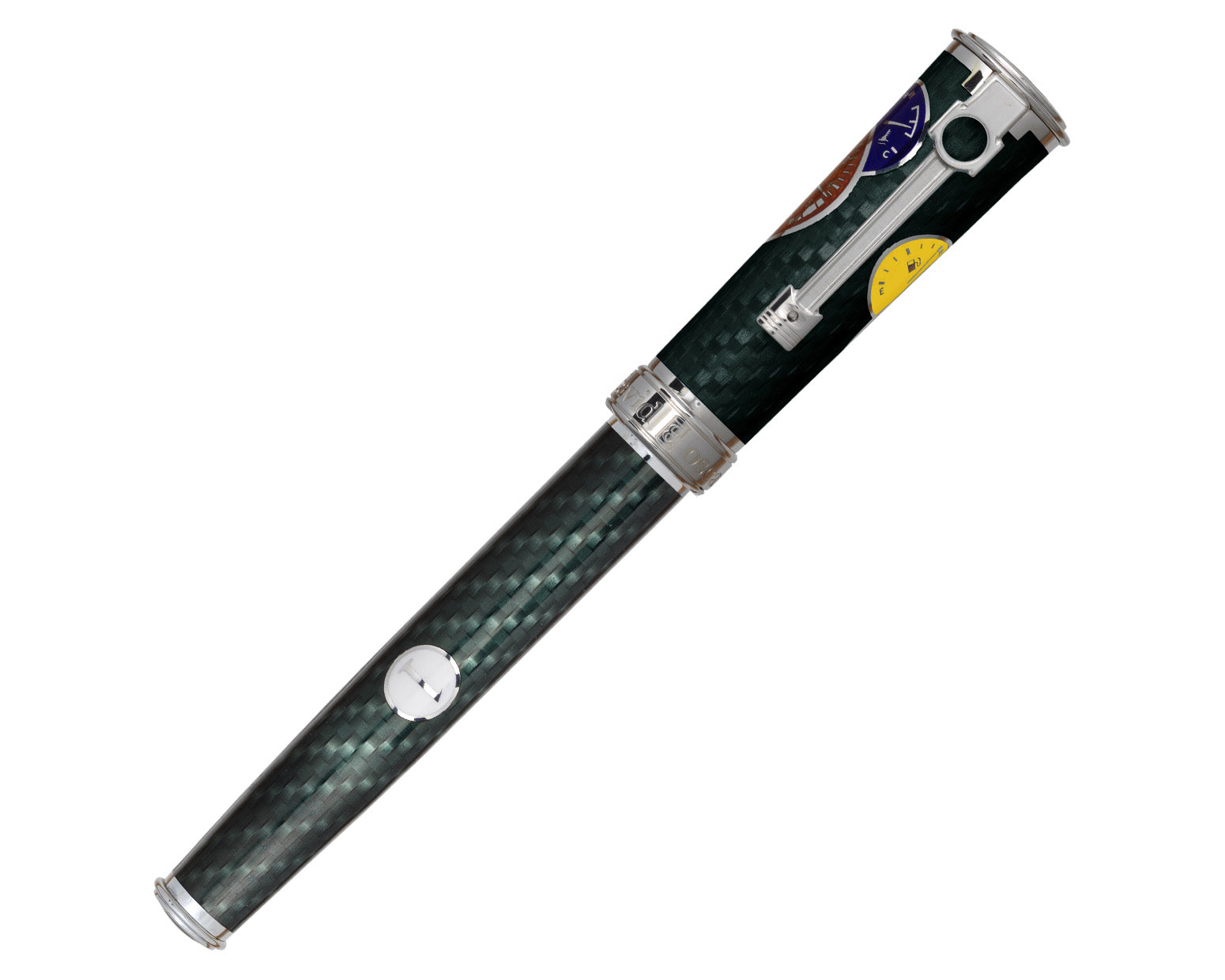 David Oscarson Take it to the Limit Rollerball Pen - Carbon Black (Multi-colored) and Carbon Black