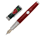 David Oscarson Take it to the Limit Fountain Pen - Carbon Black and Fire Red