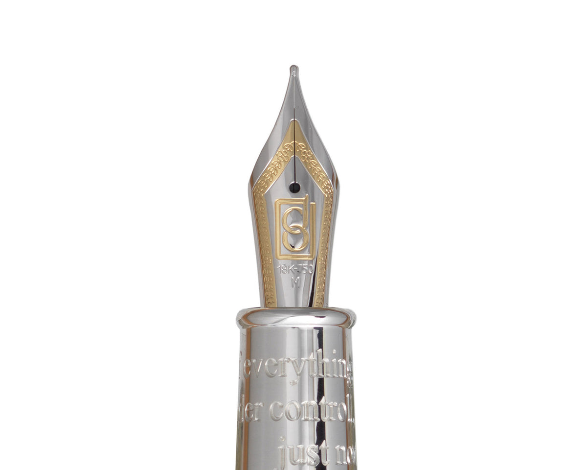David Oscarson Take it to the Limit Fountain Pen - Carbon Black and Fire Red