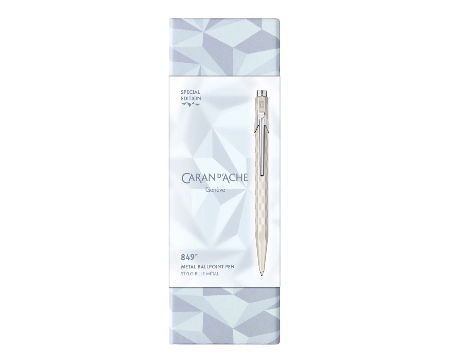 Caran d'Ache 849 Special Edition Alpine Frost White Ballpoint Pen