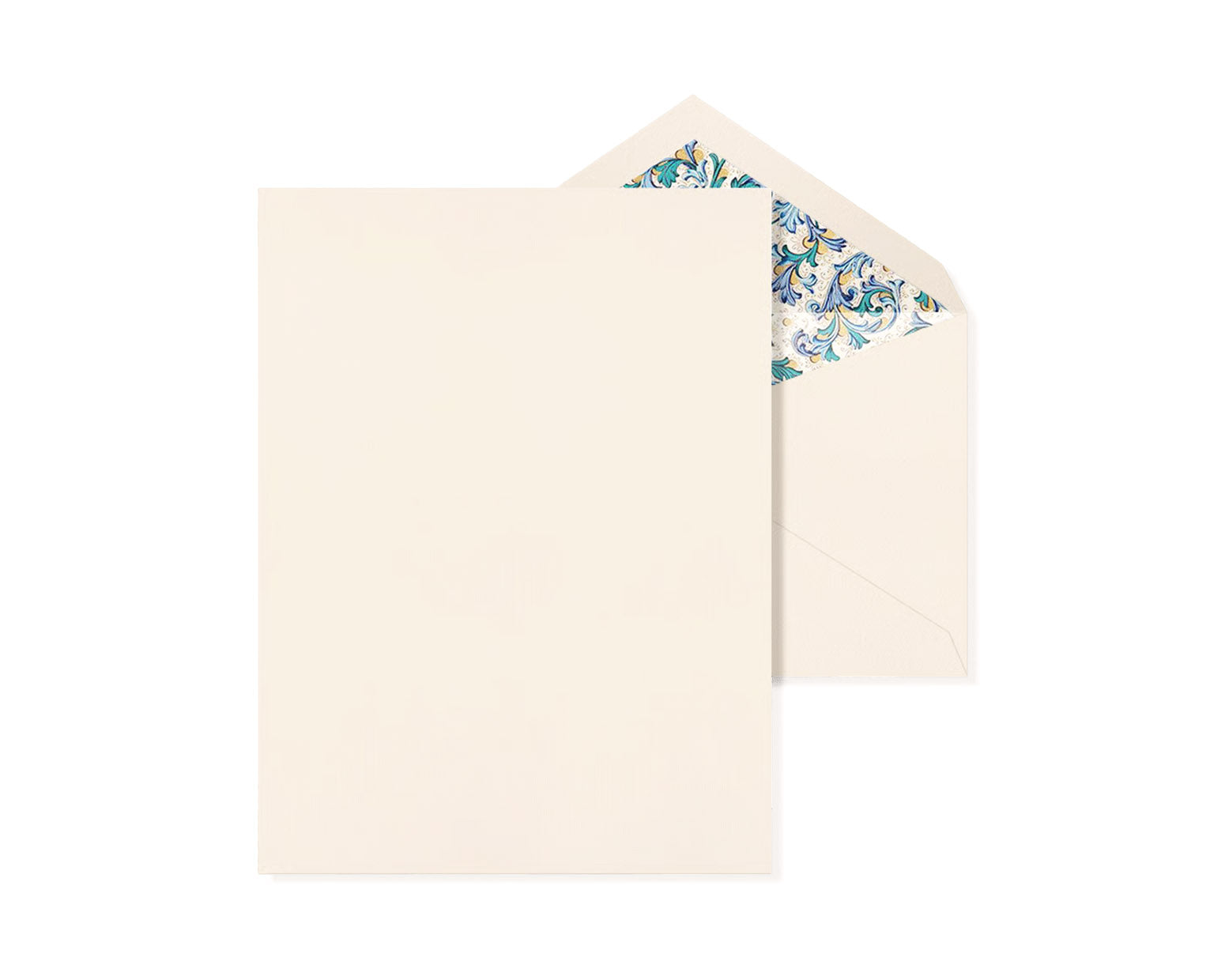 Crane Blue Florentine Half Sheets Set, Ecruwhite - 20 Pack
