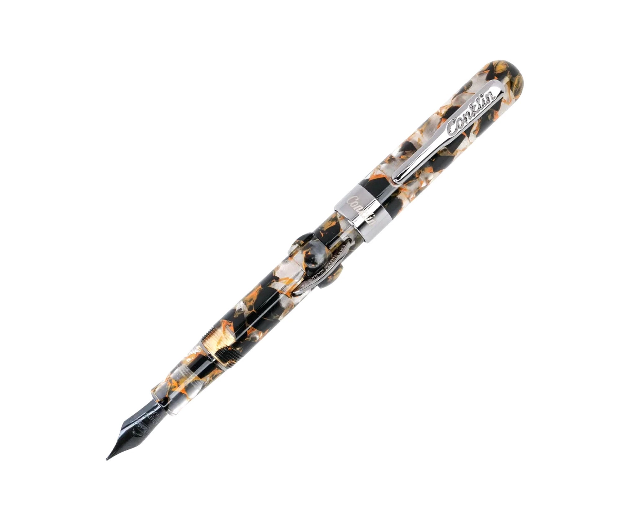 Conklin Mark Twain Crescent Filler Orange Medley Fountain Pen