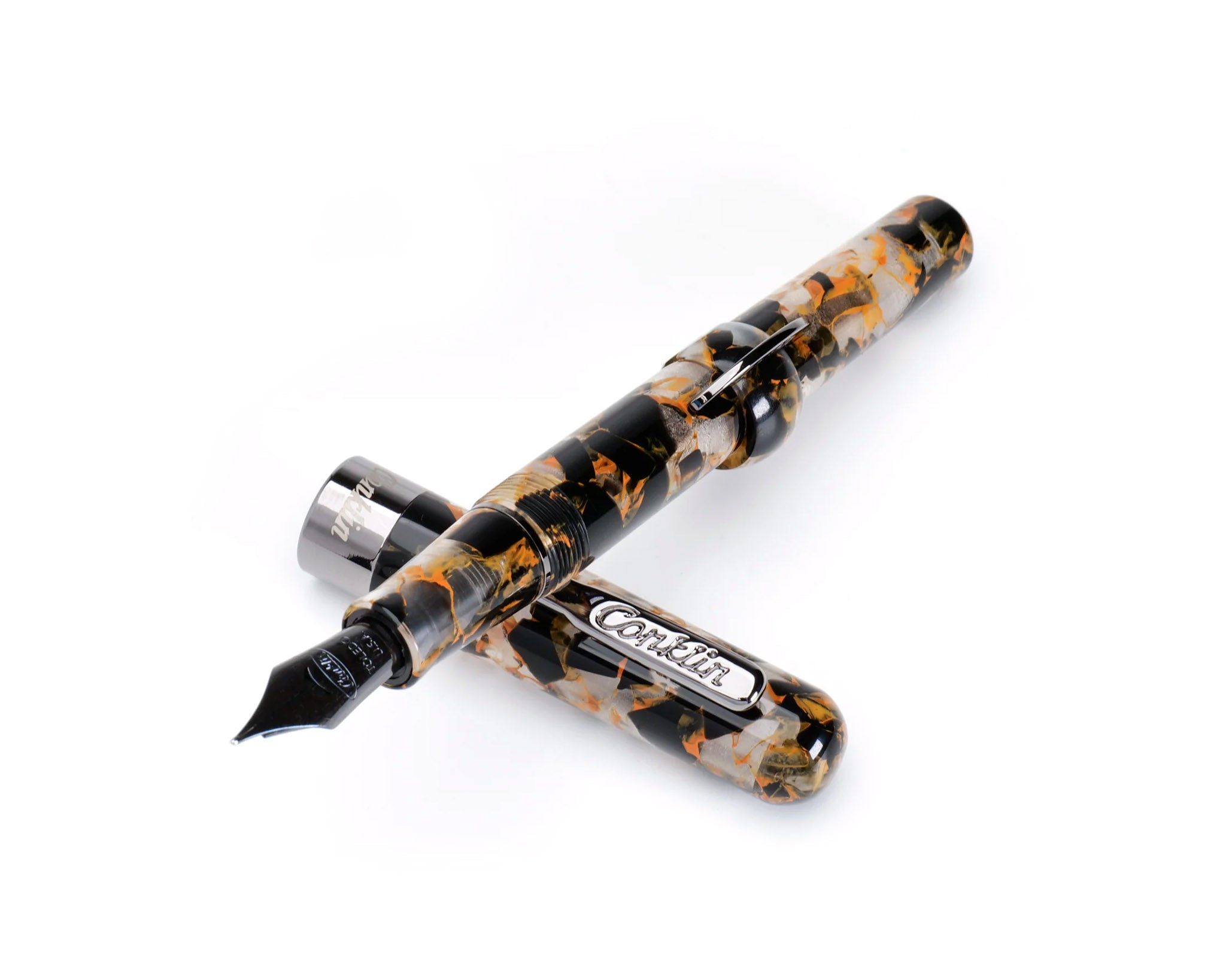Conklin Mark Twain Crescent Filler Orange Medley Fountain Pen