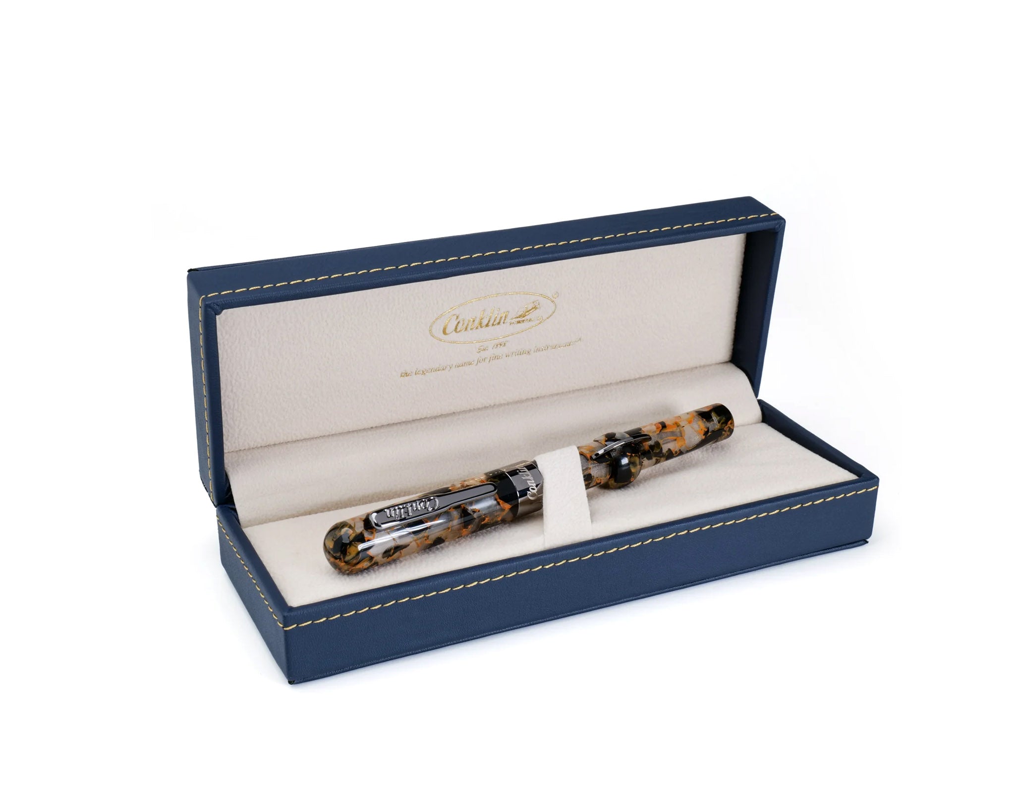 Conklin Mark Twain Crescent Filler Orange Medley Fountain Pen