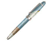 David Oscarson Hans Christian Andersen Rollerball Pen - Translucent Azure Blue, Copper Bronze and White