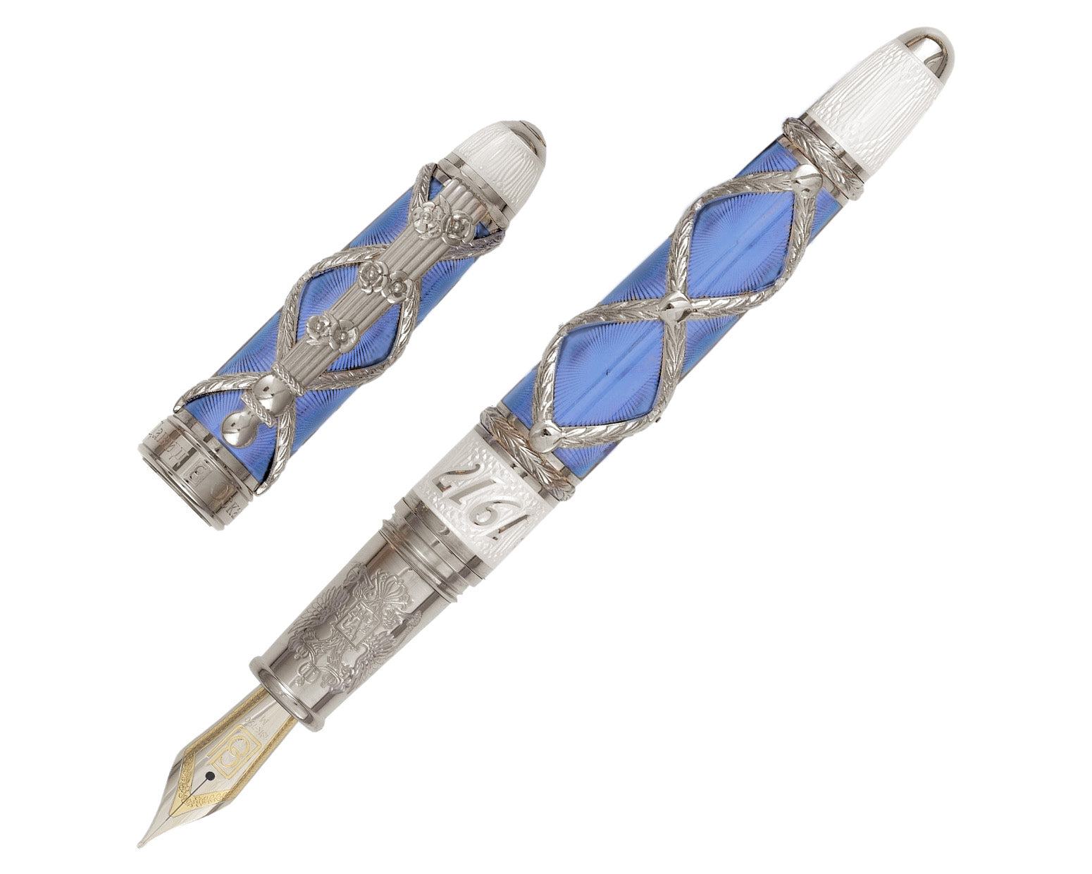 David Oscarson Russian Imperial Fountain Pen - St. Petersburg Blue