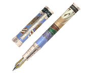 David Oscarson America The Beautiful Fountain Pen - Azure Blue