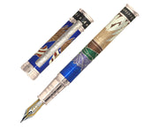 David Oscarson America The Beautiful Fountain Pen - Sapphire Blue