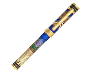 David Oscarson America The Beautiful Rollerball Pen - Sapphire Blue with Gold Vermeil
