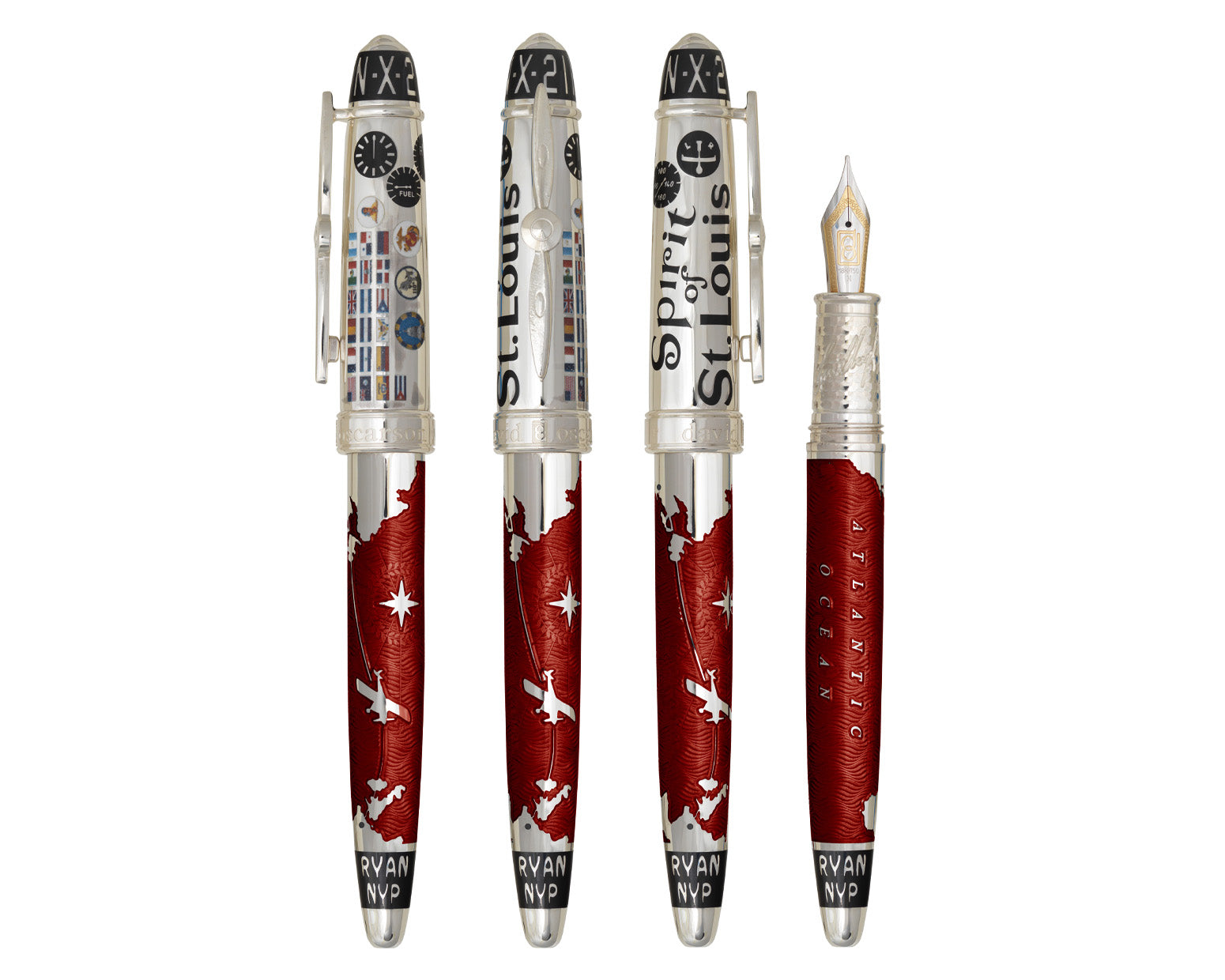David Oscarson Spirit of St. Louis Fountain Pen - Sunset