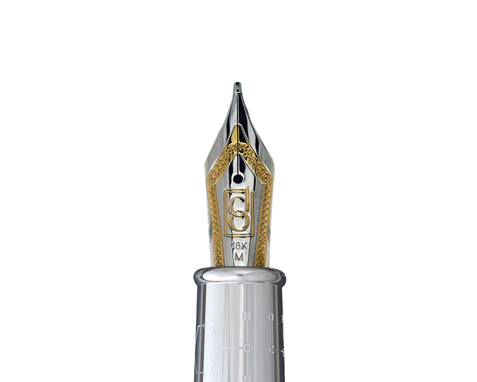 David Oscarson Alexander Fleming Fountain Pen - Translucent Blue & White Hard Enamel