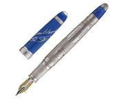 David Oscarson William Clark Fountain Pen - Sapphire Blue Hard Enamel
