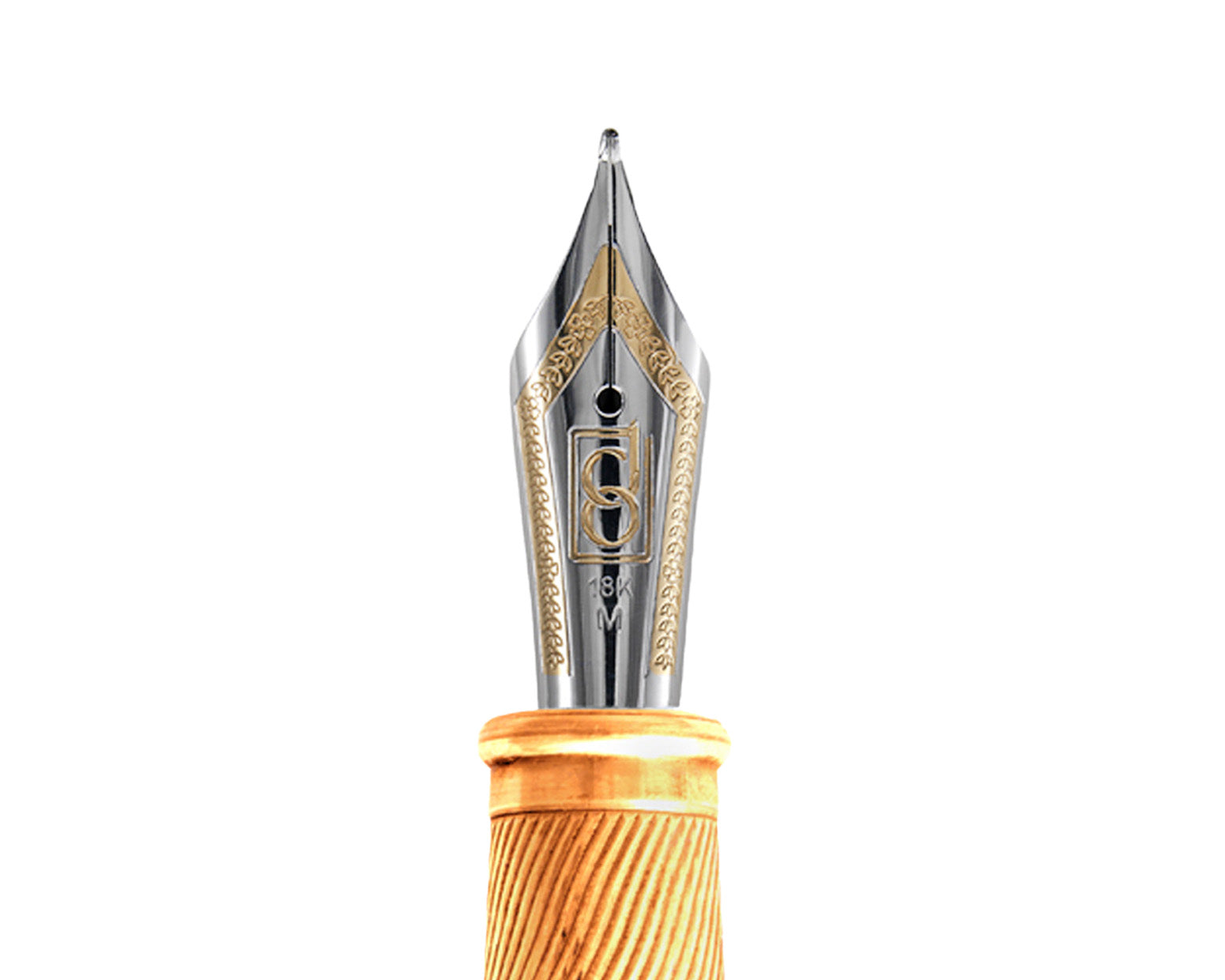 David Oscarson Valhalla Fountain Pen  - Frey - Black, White, Red