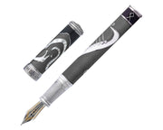 David Oscarson Valhalla Fountain Pen  - Thor - Black, White, Grey