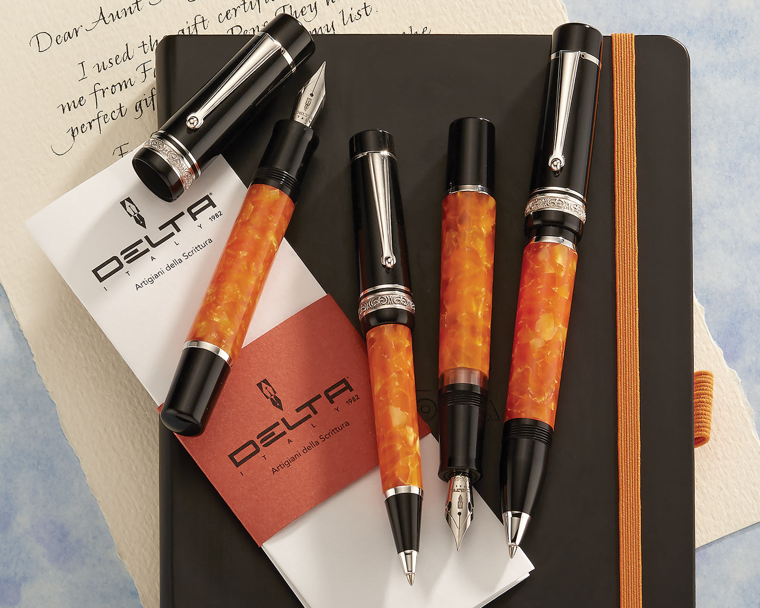 Delta DV Original Mid-Size 14k Nib Piston Fountain Pen