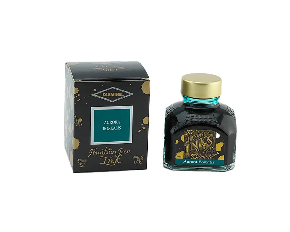 Diamine Bottled Ink 80ml - Aurora Borealis