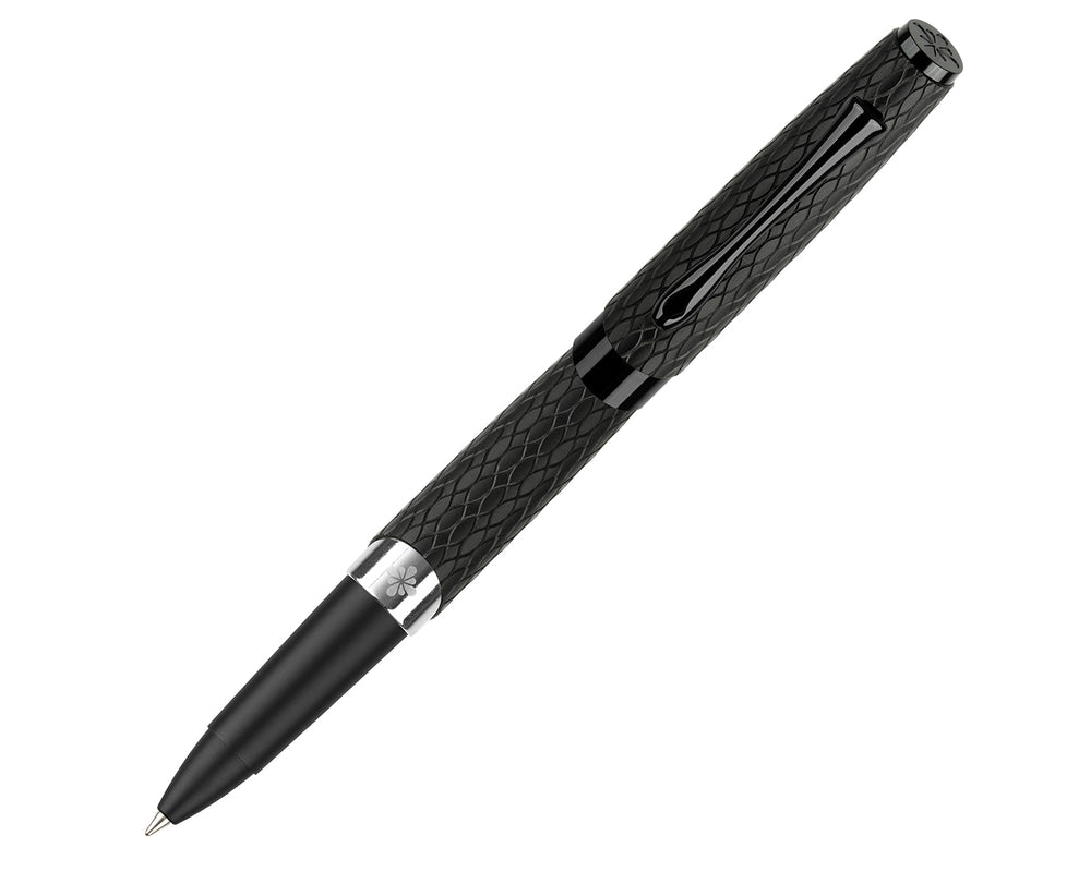 Diplomat Cobra Matte Black Guilloche Rollerball Pen