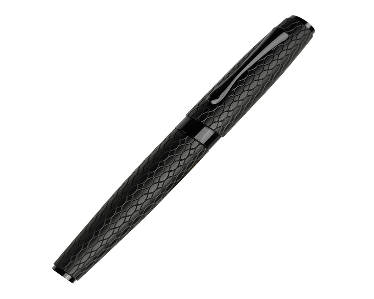 Diplomat Cobra Matte Black Guilloche Rollerball Pen