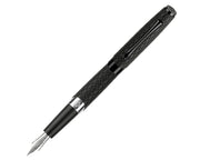 Diplomat Cobra Matte Black Guilloche Fountain Pen