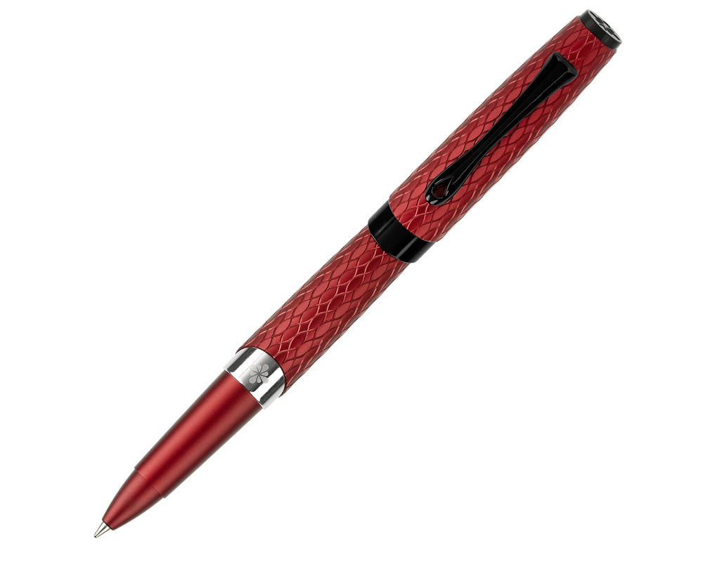 Diplomat Cobra Burgundy Red Guilloche Rollerball Pen