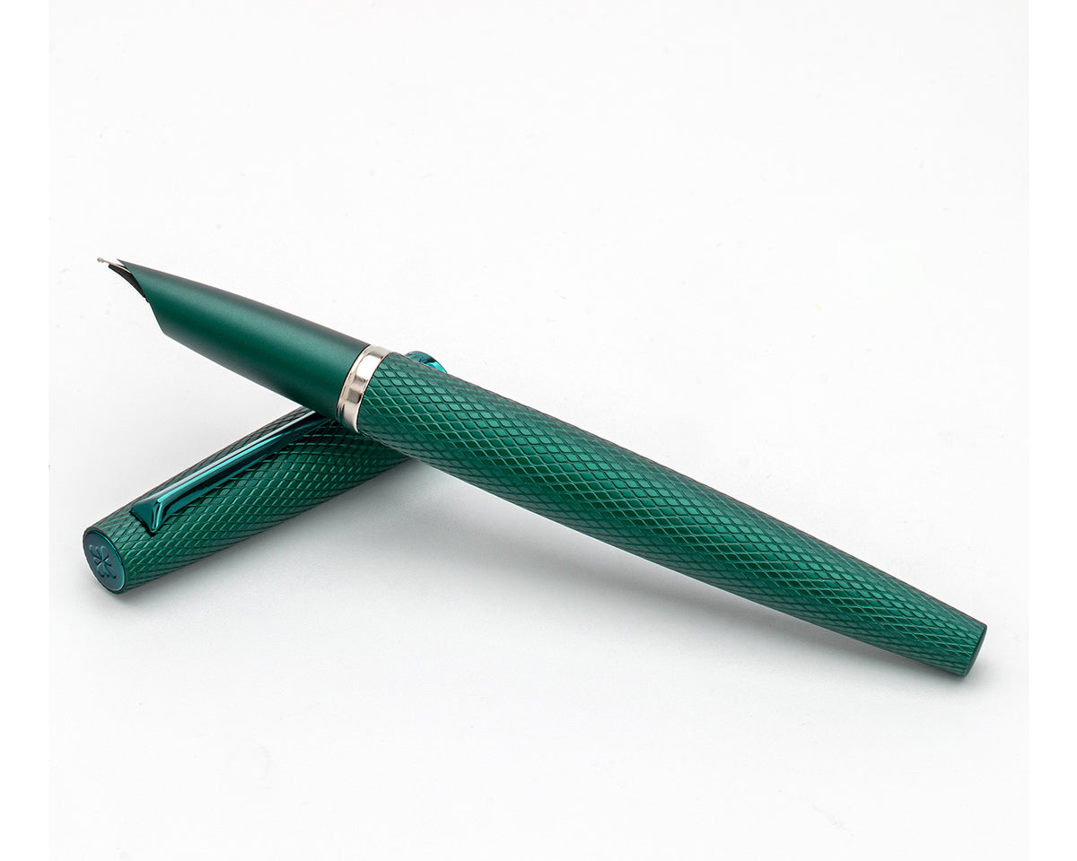 Diplomat Viper Green Guilloche Fountain Pen