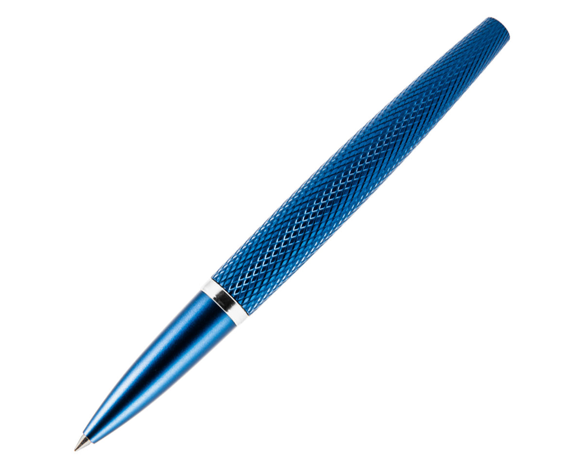 Diplomat Viper Blue Guilloche Rollerball Pen