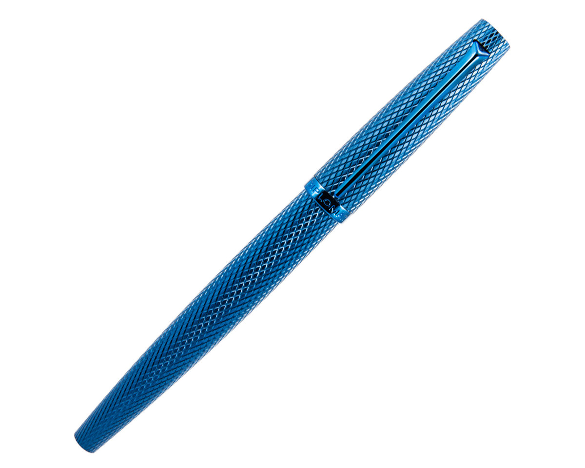 Diplomat Viper Blue Guilloche Rollerball Pen