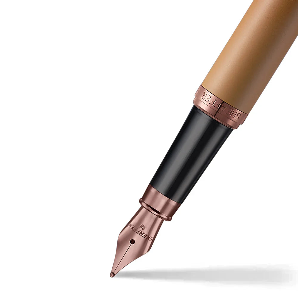 Sheaffer VFM Coffee Edition Matte Brown Fountain Pen with Regal Brown PVD Trim