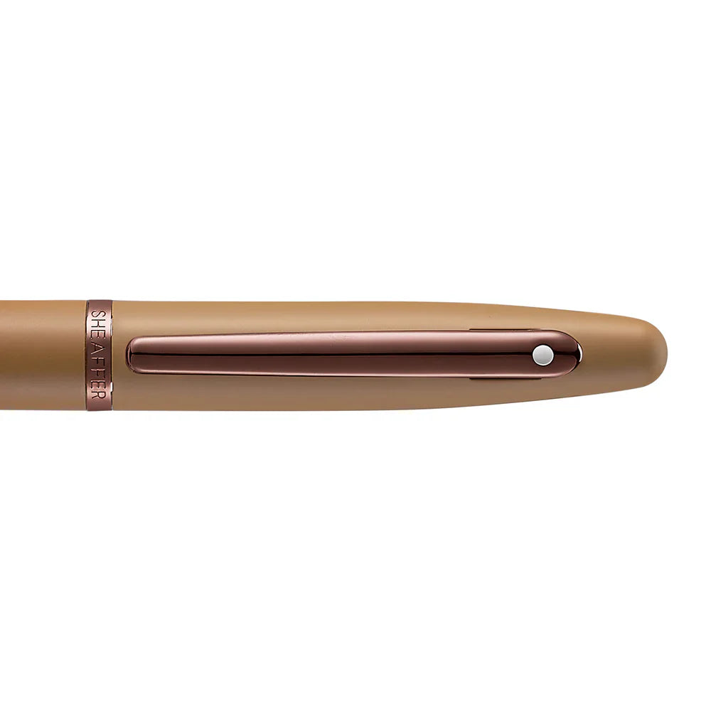 Sheaffer VFM Coffee Edition Matte Brown Fountain Pen with Regal Brown PVD Trim