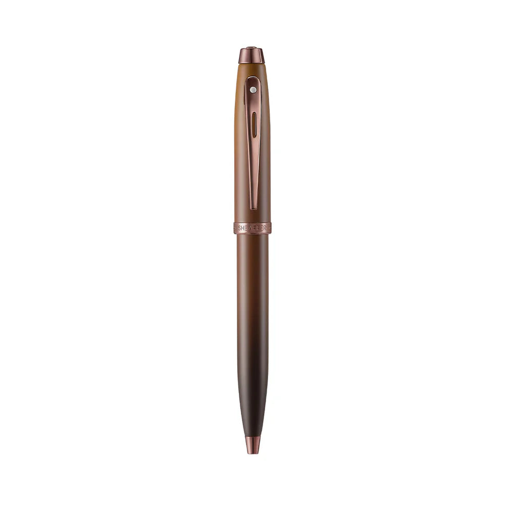 Sheaffer 100 Coffee Edition Matte Brown Ballpoint Pen with Regal Brown PVD Trims