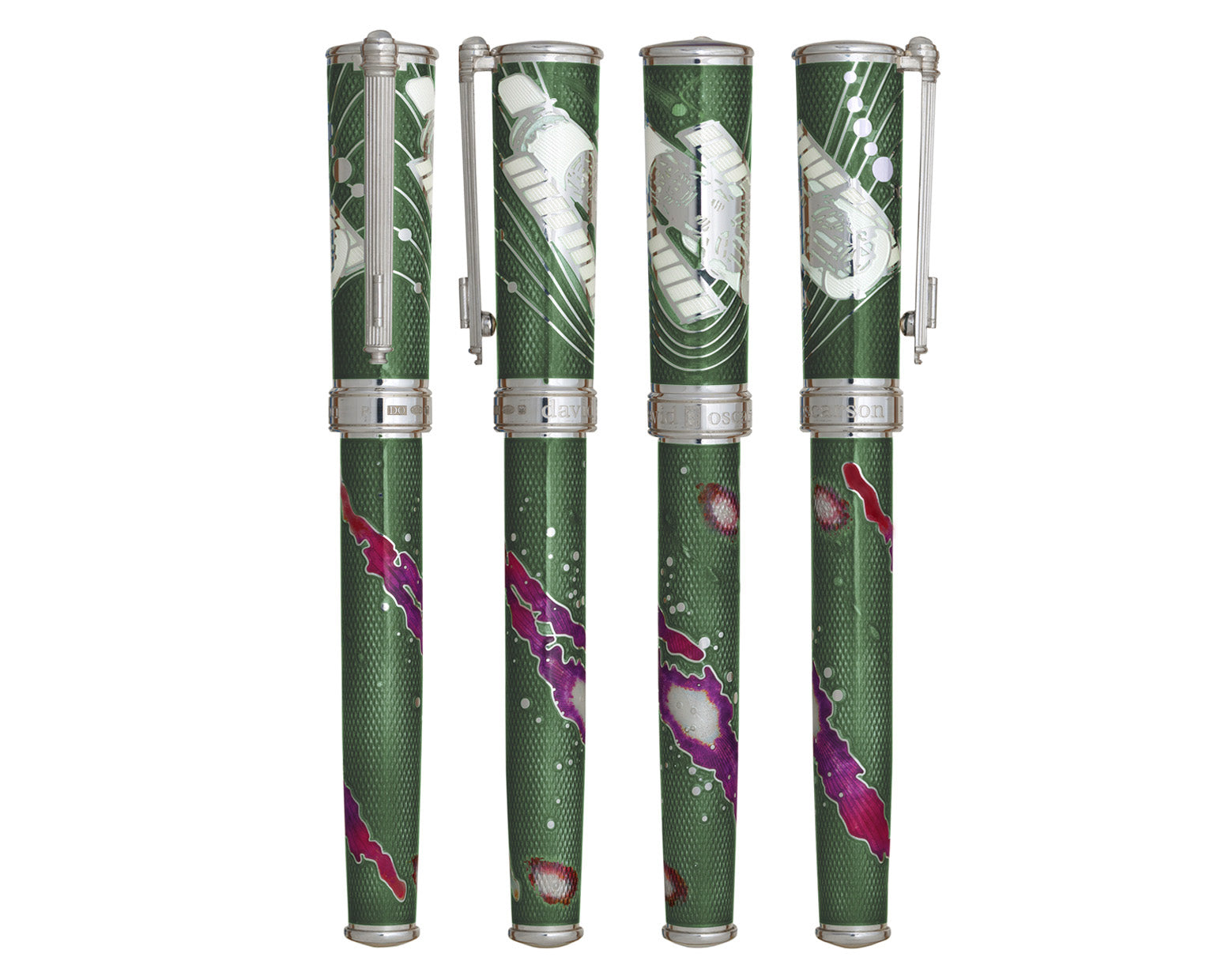 David Oscarson Edwin Hubble Rollerball Pen - Galactic Green